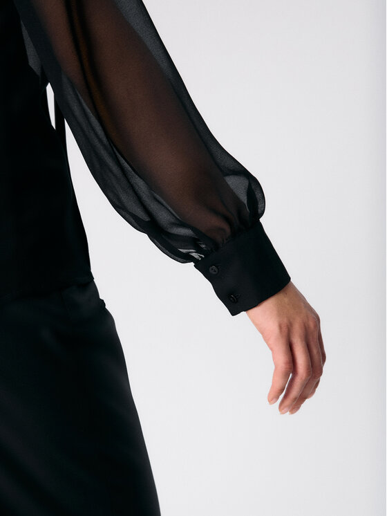 MARI PRETI MARI PRETI Blusa Mist Nero Regular Fit