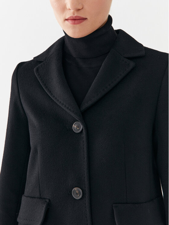 Weekend Max Mara Weekend Max Mara Vuneni kaput Tevere 2350161433 Crna Regular Fit