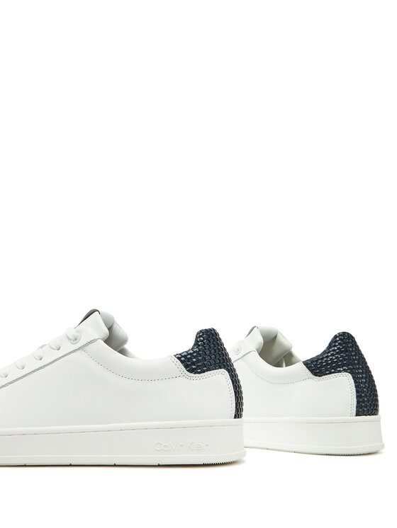 Calvin Klein Calvin Klein Sneakersy Low Top Lace Up Woven HM0HM01767 Biały