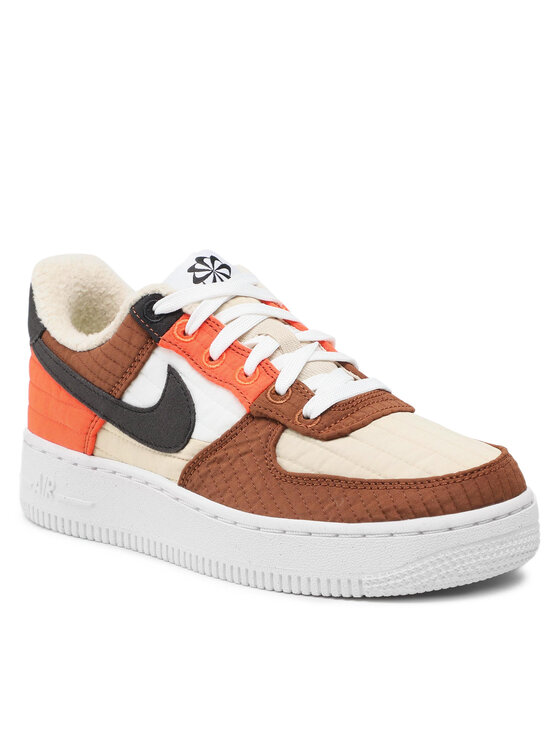 Air force 1 outlet nere suola marrone