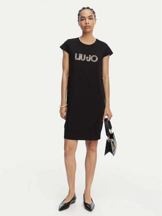 Liu Jo Beachwear Liu Jo Beachwear Ежедневна рокля VA6212 JS003 Черен Regular Fit