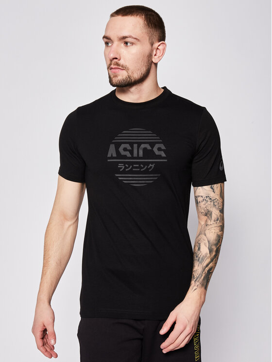 Asics T-Shirt Tokyo Graphic Tee 2031B349 Czarny Regular Fit