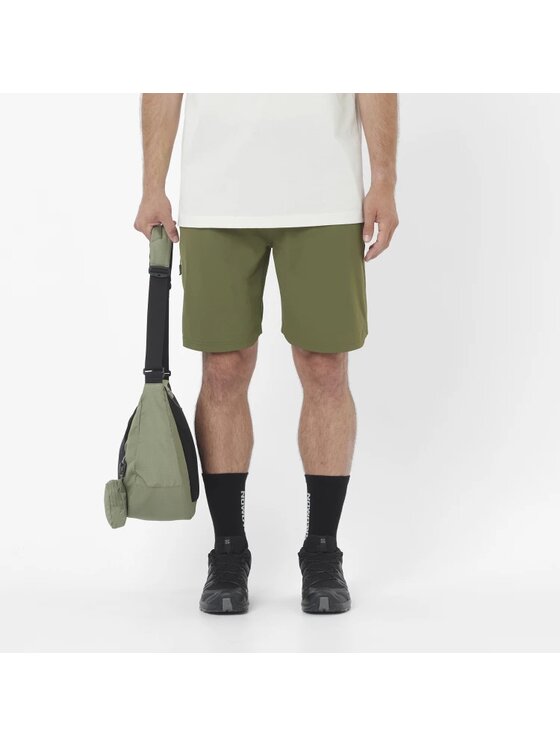 Salomon Salomon Szorty sportowe WAYFARER 2.0 SHORTS M Zielony Regular Fit