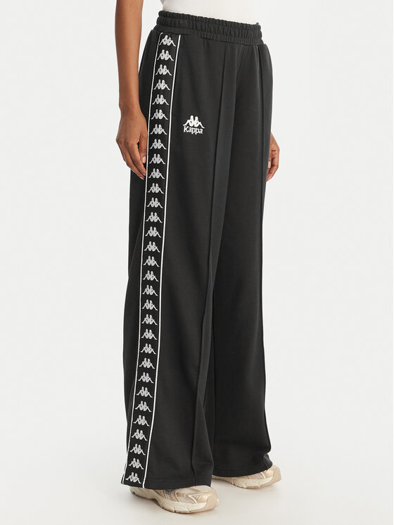 Kappa Pantaloni trening Banda Malorie 37256WW Negru Regular Fit