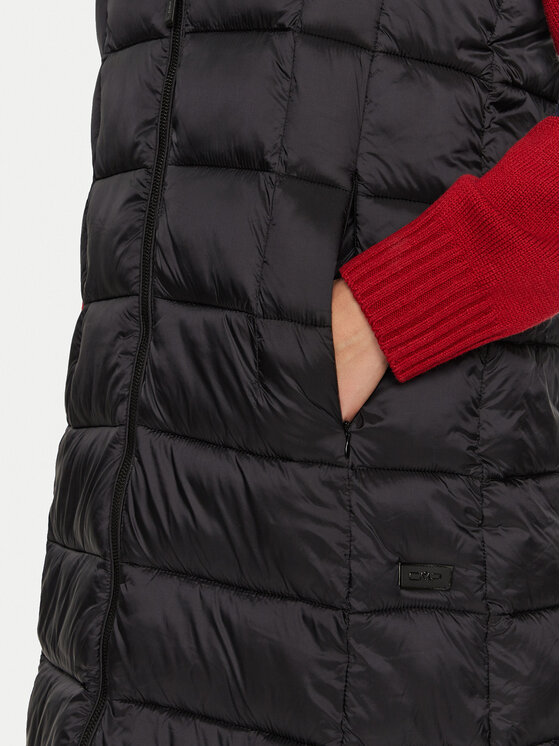 CMP CMP Bezrękawnik 34K0316 Czarny Regular Fit