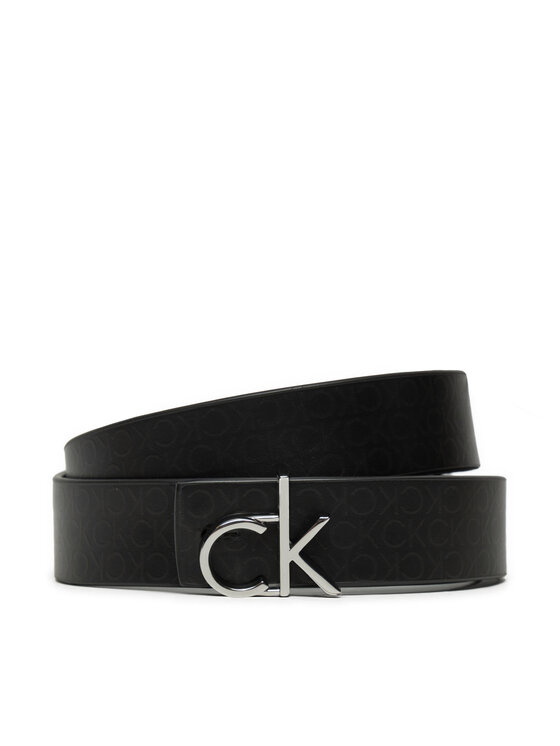Calvin Klein Calvin Klein Ženski pas Ck Logo Reversible Belt 3.0 K60K613074 Črna