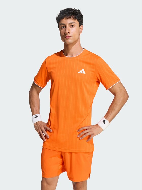 adidas adidas Koszulka techniczna 159391 Pomarańczowy Slim Fit