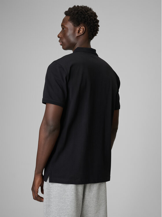 4F 4F Polo ESSENTIAL 3 Czarny Regular Fit