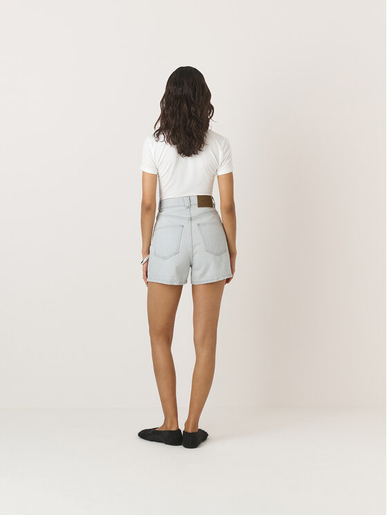 La Mania La Mania Pantaloncini di jeans CARLINE Grigio Classic Fit