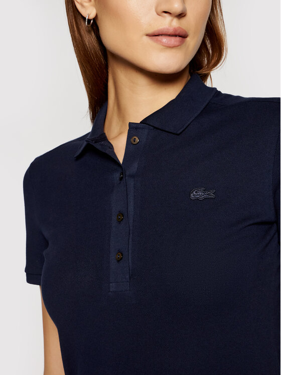Lacoste Lacoste Polo marškinėliai PF5462 Tamsiai mėlyna Slim Fit