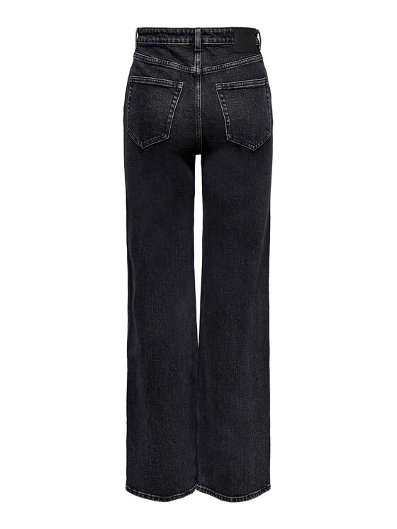 ONLY ONLY Τζιν Juicy 15235241 Μαύρο Wide Leg