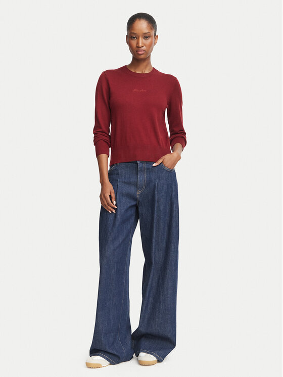 Guess Jeans Guess Jeans Pulover W6BR01 Z1244 Bordo rdeča Regular Fit
