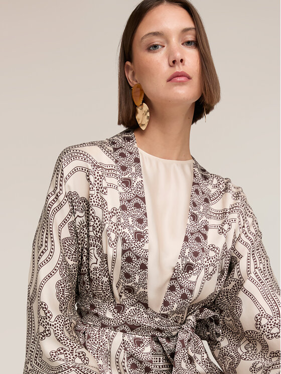 Motivi Motivi Kimono 20036000030N001 Crema Regular Fit