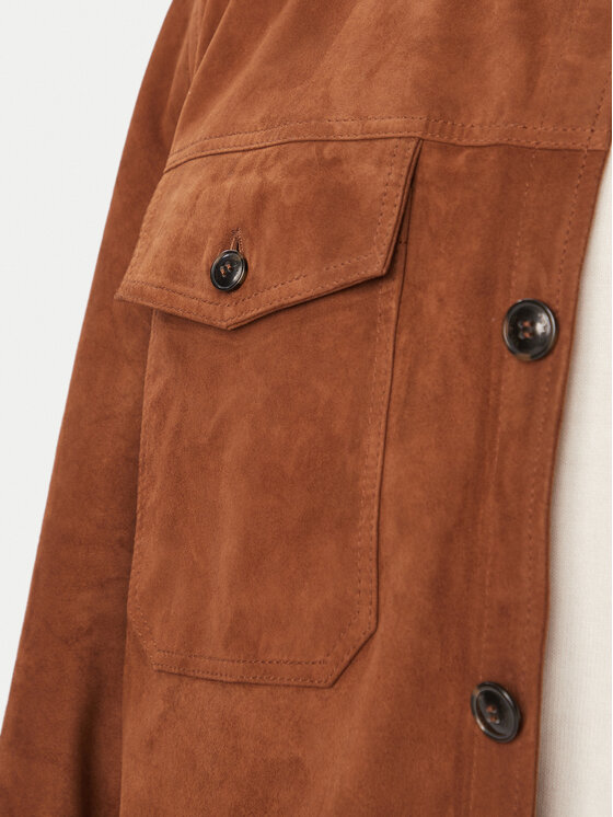 Tommy Hilfiger Tommy Hilfiger Odinė striukė MW0MW44839 Ruda Oversize