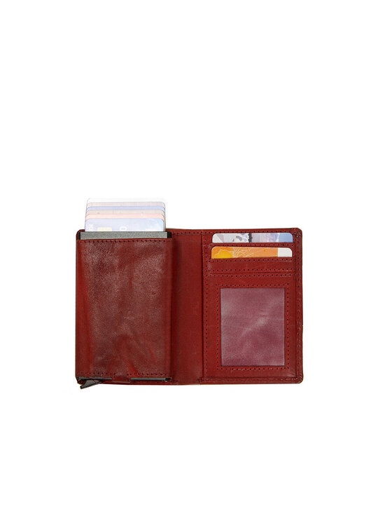 Mustang Mustang Portfel MUSTANG Temi RFID Aluminium Case Czerwony
