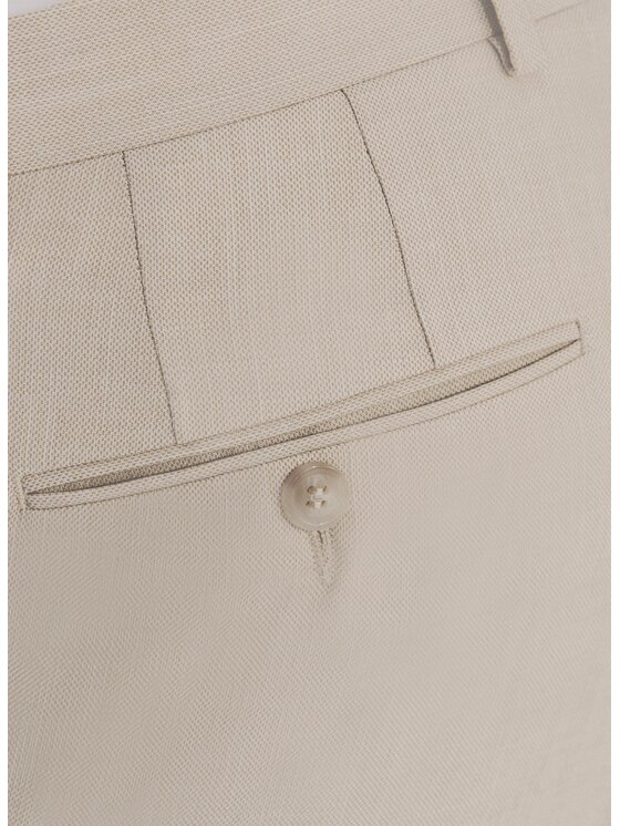 Pako Lorente Pako Lorente Spodnie garniturowe P26SF-6G-023 Beżowy Slim Fit