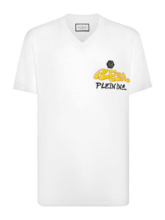PHILIPP PLEIN PHILIPP PLEIN T-Shirt 15491 Biały Regular Fit
