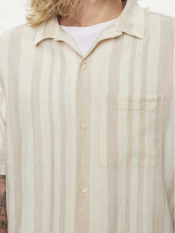 Gap Gap Koszula 855348 Beżowy Regular Fit