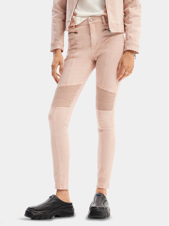 Desigual Džínsy Martinika 24SWDD75 Ružová Slim Fit