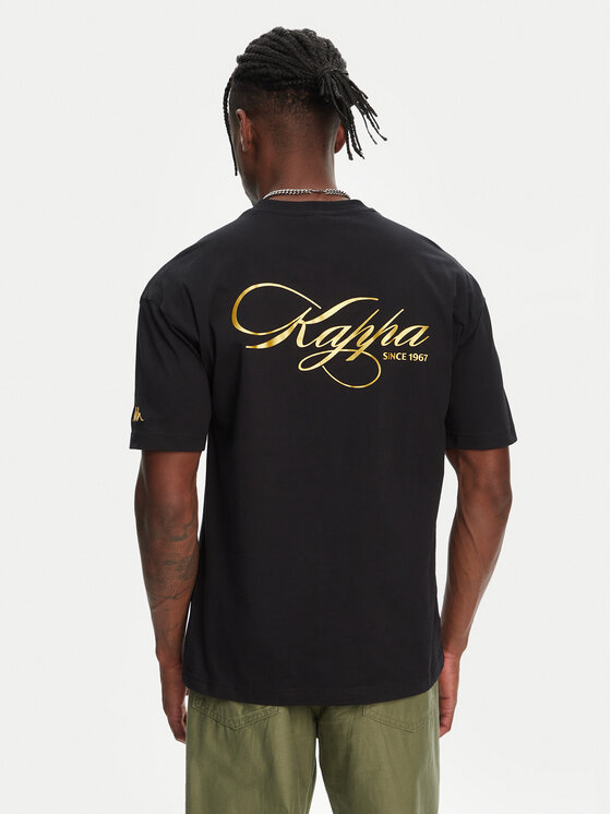 Kappa Kappa T-särk Norda 361Q6XW Must Regular Fit