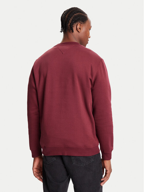 Tommy Jeans Tommy Jeans Pulóver DM0DM20741 Bordó Regular Fit