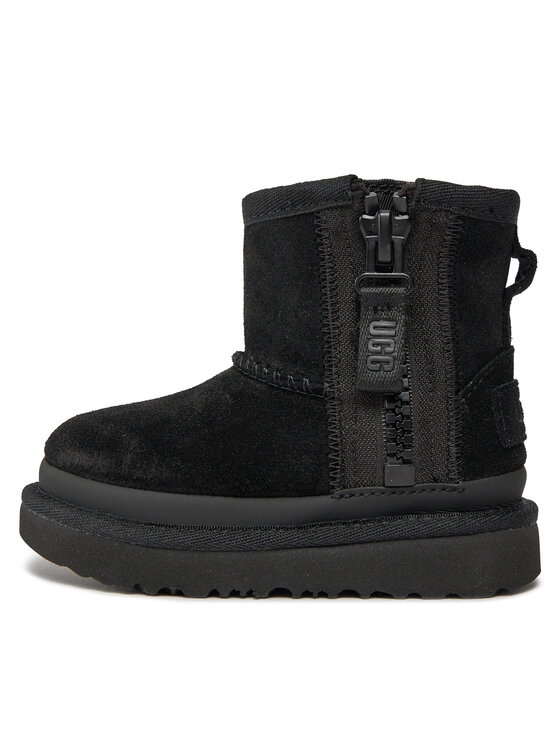 Ugg Ugg Schneeschuhe T Classic Mini Ziper Tape Logo 1143699T Schwarz