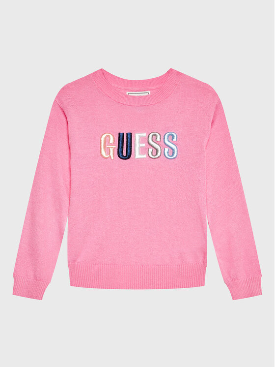 Guess Guess Džemper K3GR00 Z36I0 Ružičasta Regular Fit