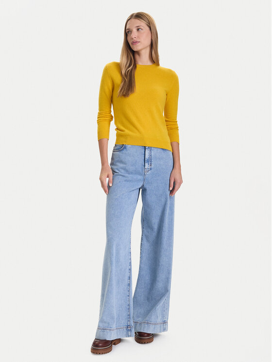 United Colors Of Benetton United Colors Of Benetton Pulover 1002D1K01 Rumena Regular Fit
