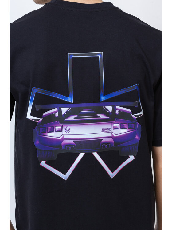 Kamuflage Kamuflage T-Shirt V12 Czarny Oversize