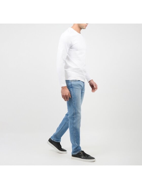 Lee Lee Jeansy DAREN ZIP FLY Niebieski Straight Fit
