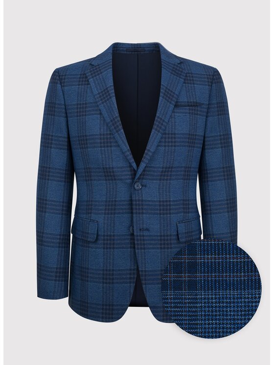 Pako Lorente Pako Lorente Marynarka P23SF-3X-004 Granatowy Slim Fit