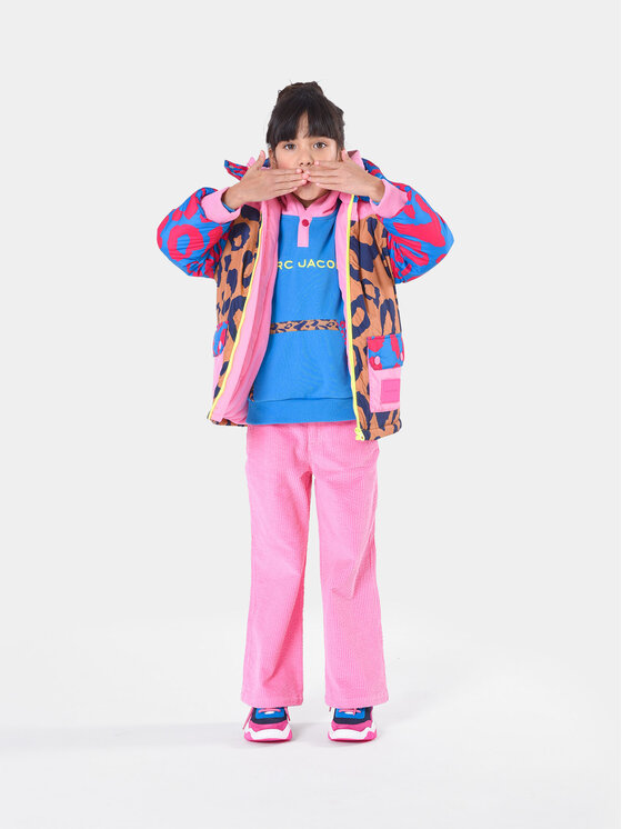 Marc Jacobs Pantaloni di tessuto W14333 Rosa Flare Fit, taglia : 8Y