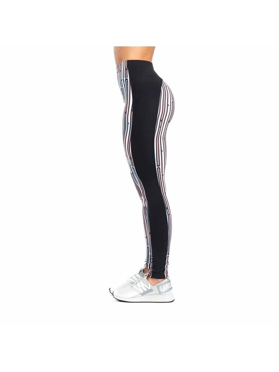 LaBellaMafia LaBellaMafia Legginsy LABELLAMAFIA LEGGING DISTURBIA BLACK Biały Regular Fit