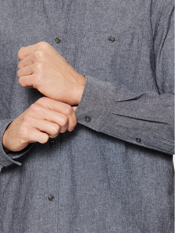 s.Oliver s.Oliver Koszula 2152433 Szary Regular Fit