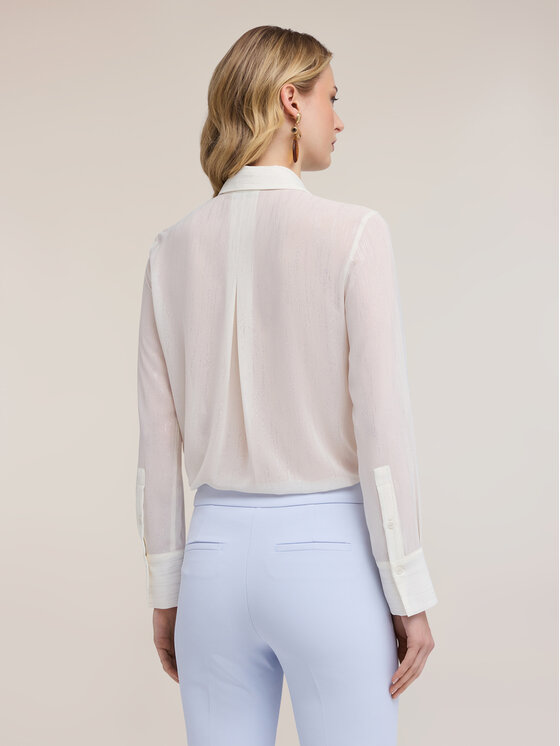 Motivi Motivi Camicia 5028Q000933N0V1 Bianco Regular Fit