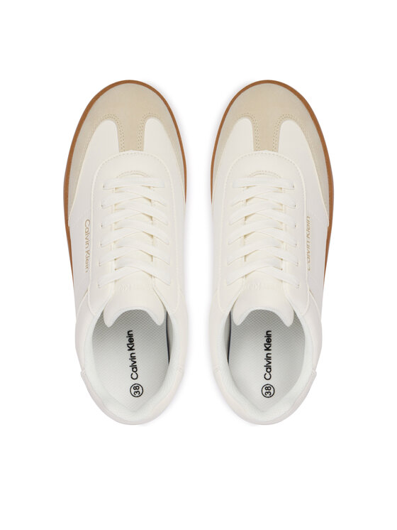 Calvin Klein Calvin Klein Sneakersy Low Cut Lace-Up Sneaker V3X9-83159-1269 D Bílá