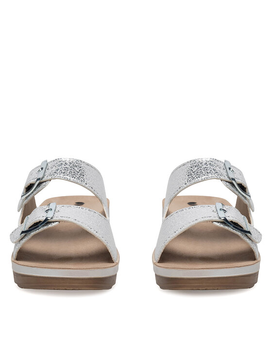 Inblu Inblu Klapki FT020400 Srebrny