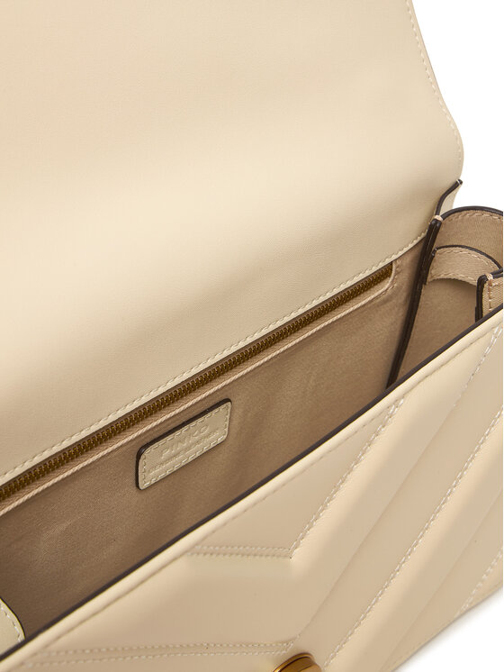 PINKO PINKO Rankinė Love One Classic Light Dc Al 25-26 PLTT 104549 A2OS Écru