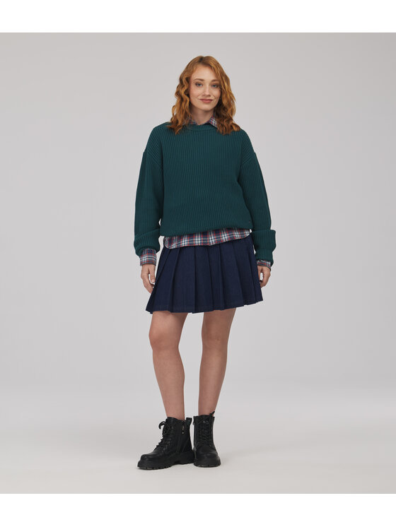 Lee Cooper Lee Cooper Sweter YANA Zielony ciemny Regular Fit