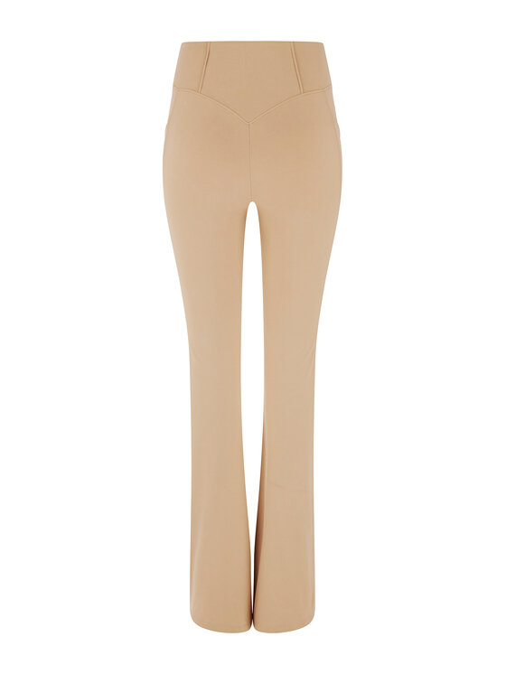 Guess Guess Штани з тканини Brigit V3GB03 MC04Z Бежевий Slim Fit