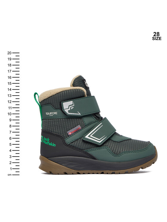 Jack Wolfskin Jack Wolfskin Sniego batai Polar Bear B Texapore Mid VC K A62144 E0206 Žalia