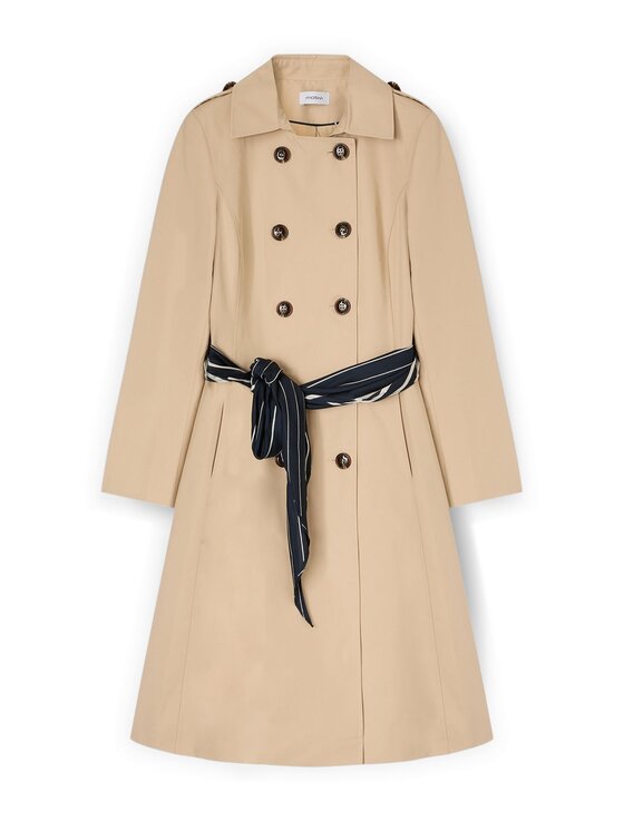 Motivi Motivi Cappotto invernale 0015Q000645N002 Crema Regular Fit