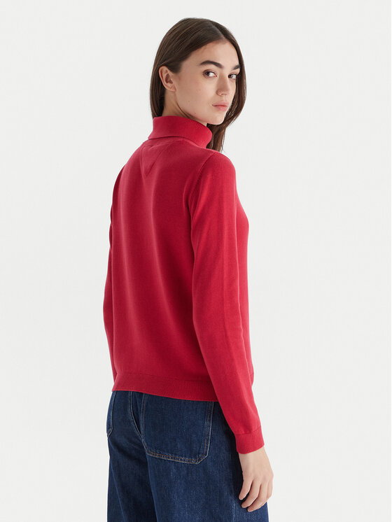 Tommy Jeans Tommy Jeans Garbó Essential DW0DW21672 Piros Regular Fit