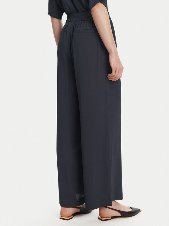 Marella Marella Spodnie palazzo Vivaio 2513131054 Granatowy Wide Leg