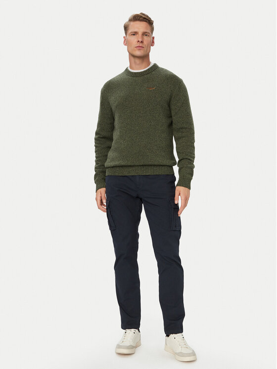 Aeronautica Militare Aeronautica Militare Sweter 262MA1645UL00924 Khaki Regular Fit