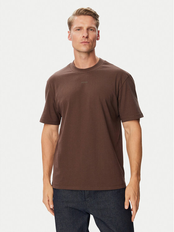 HUGO HUGO Тишърт Dapolino 50488330 Черен Relaxed Fit