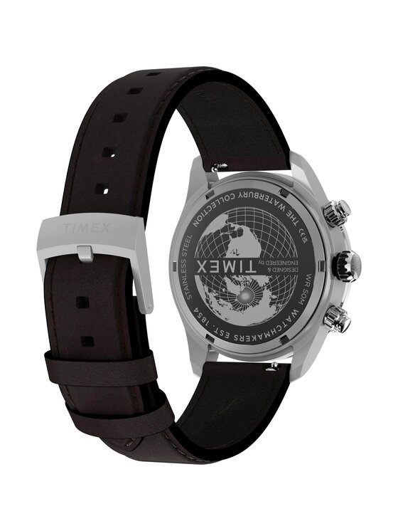 Timex Timex Zegarek TW2Y70600 Brązowy