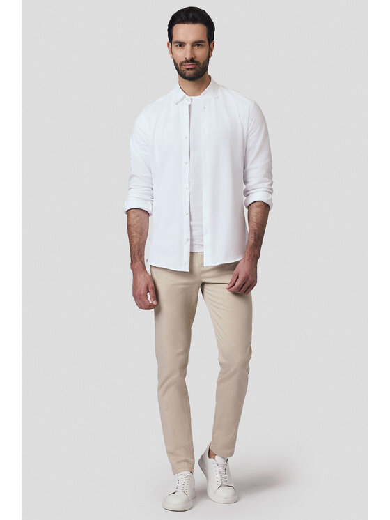 Lancerto Lancerto Chinosy Maroko SP082124000014 Beżowy Regular Fit