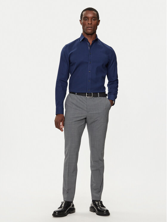 Michael Kors Michael Kors Srajca MK0DS01364 Mornarsko modra Slim Fit
