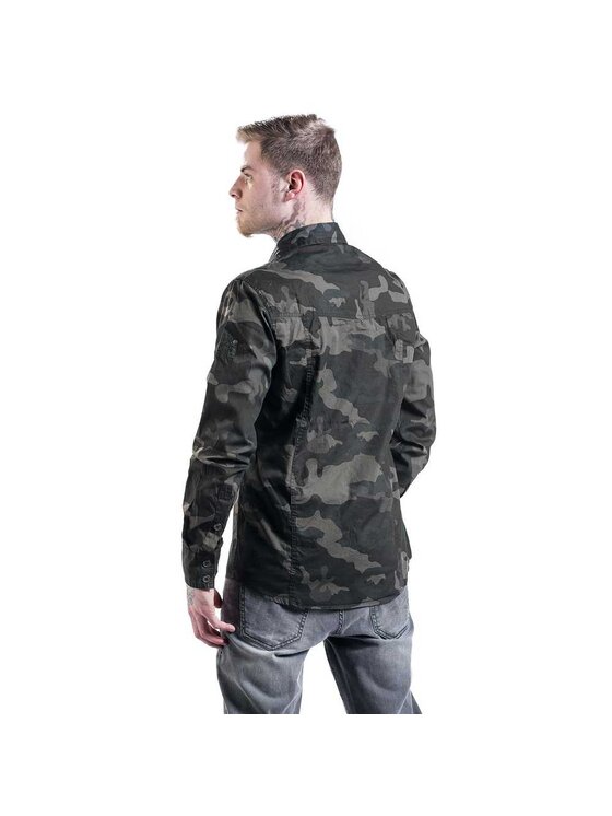 Brandit Brandit Koszula 4005.4.3XL Khaki Slim Fit